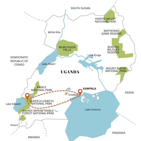 3 day queen elizabeth map