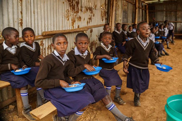 Amatsiko School - meal time